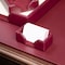 Dacasso Burgundy Bonded Leather Business Card Holder AG-5207 - alternate 5